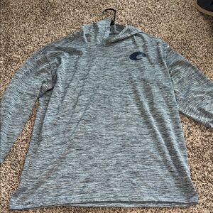 Costa Gray fishing shirt with hood